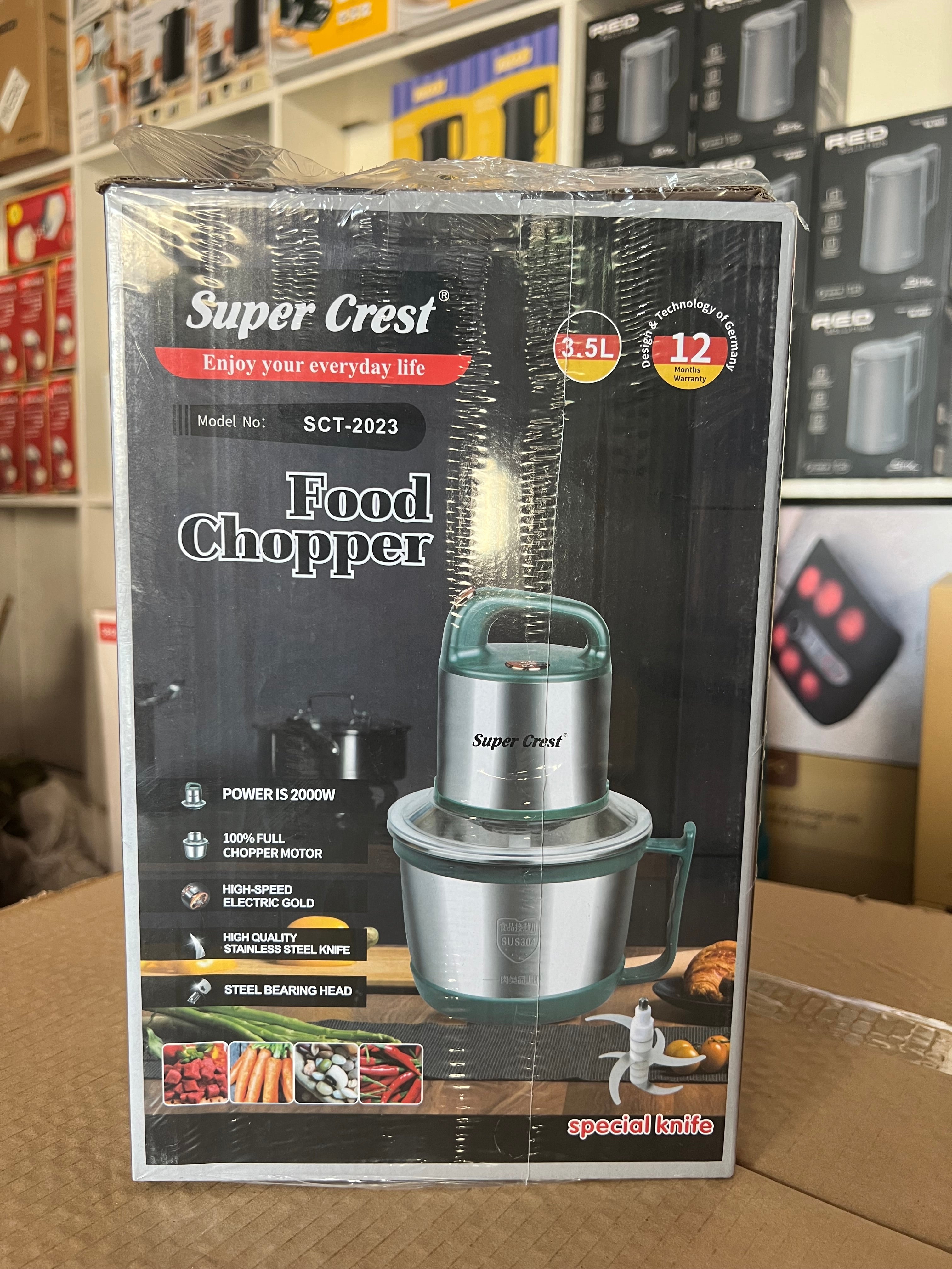 Super Crest High Quality 3.5Litre Powerful Meat Chopper