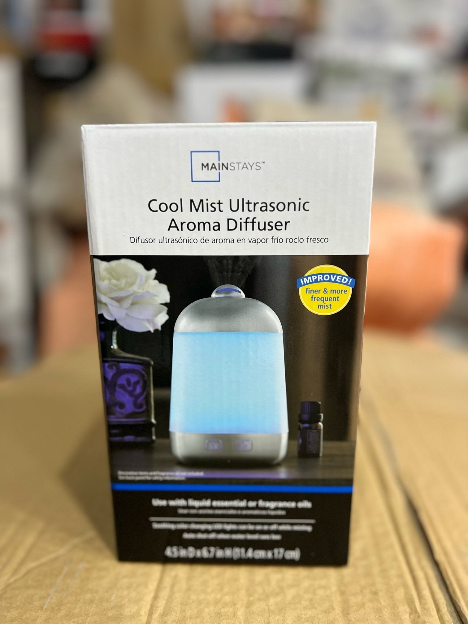 Mainstays Cool Mist Ultrasonic Aroma Diffuser