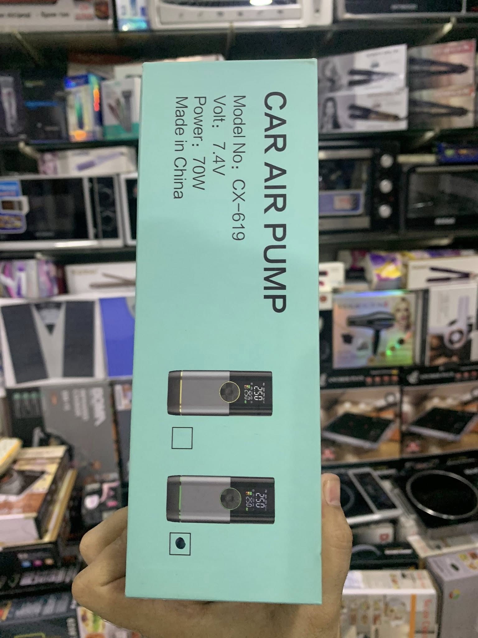 Digital Tire Inflator for Car, Motorcycle & Bike – Rechargeable Air Compressor