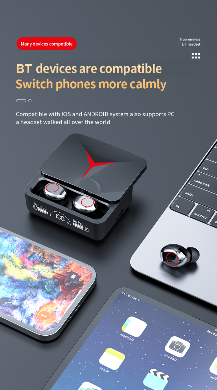 M90 PRO EARBUDS TWS BLUETOOTH 5.2