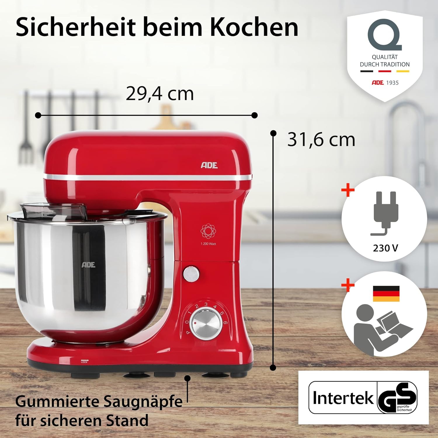 ADE KA2100-1 Electric Food Processor Kneading Machine