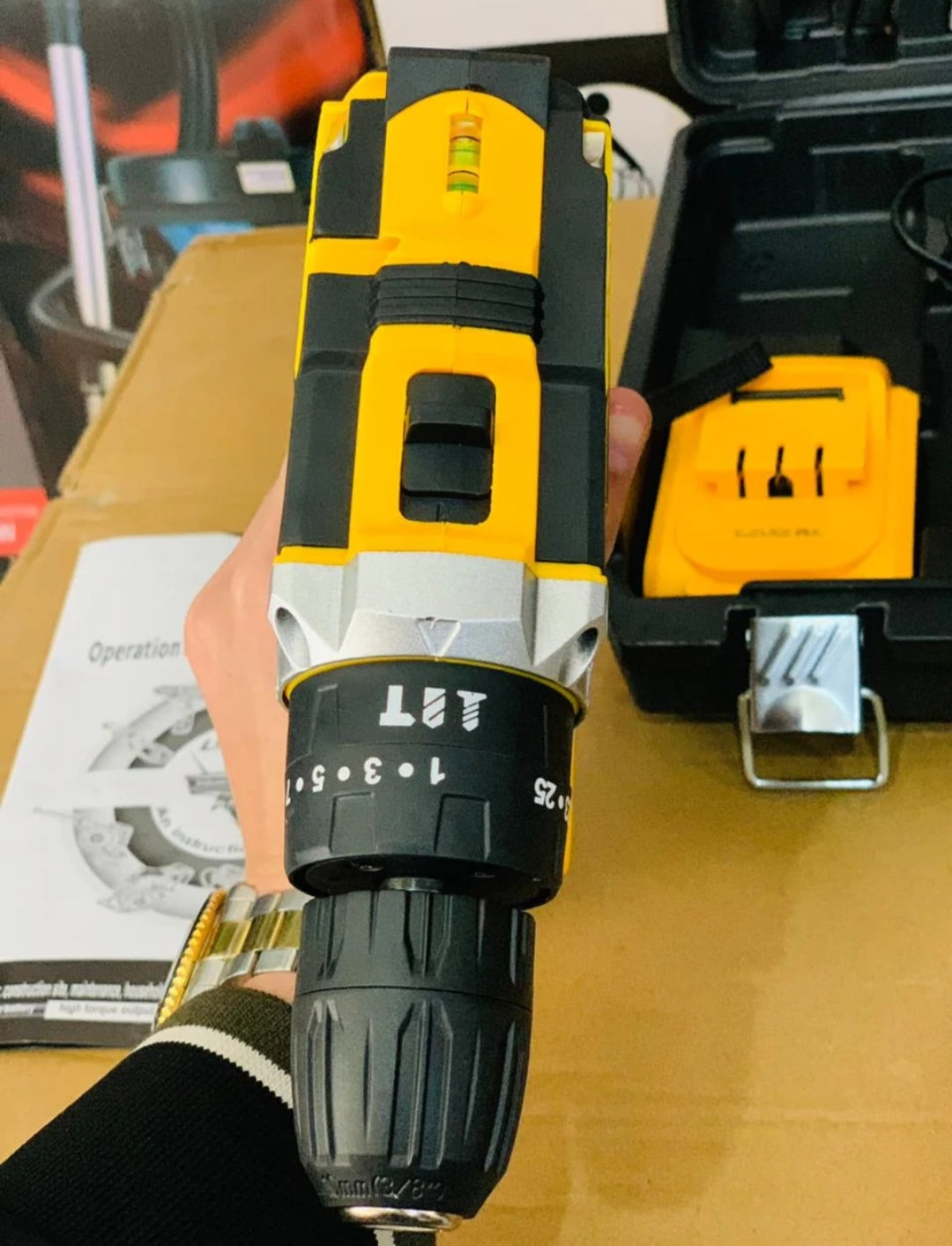 Lot imported DeWalt 36v drill machine with toolkit set