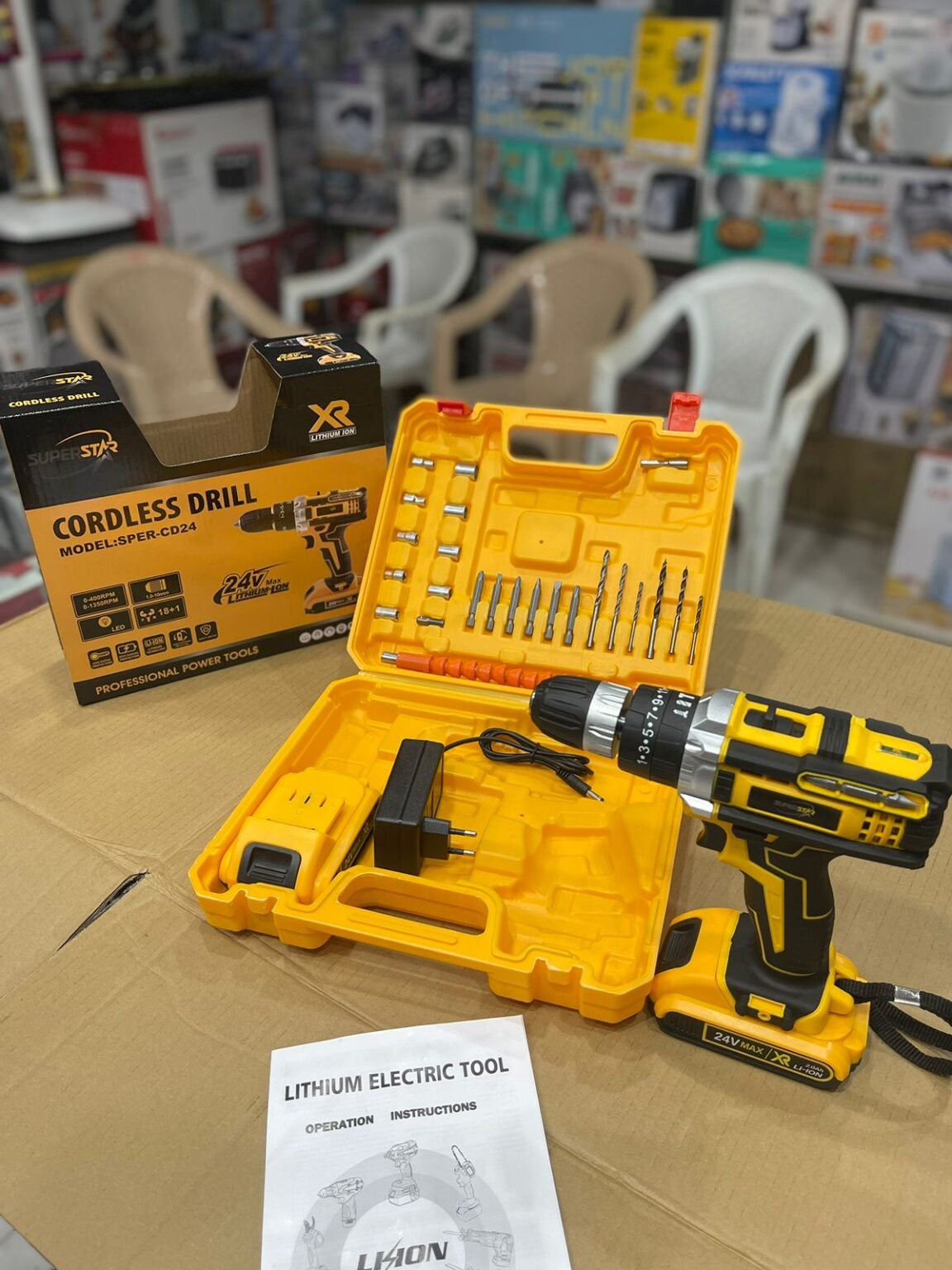Latt Imported Drill Machine with Dual battery