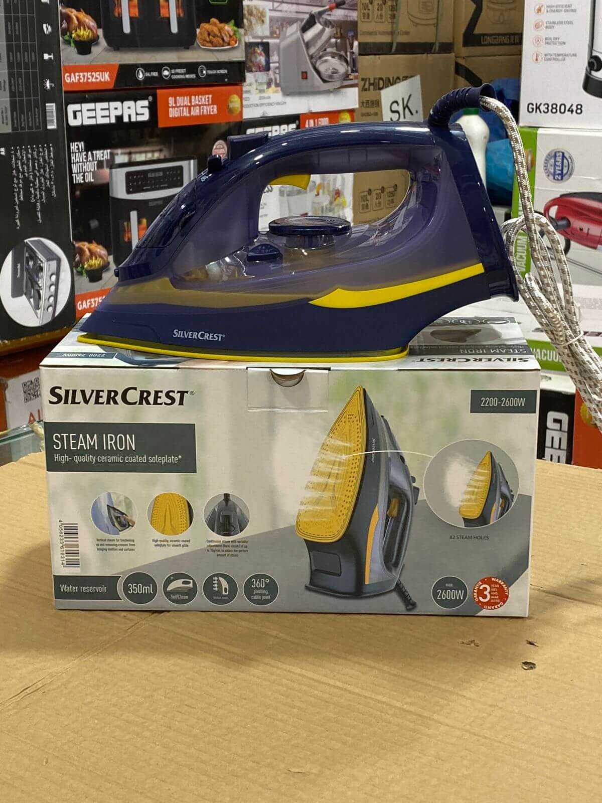 Original German lot Silver Crest Steam Iron