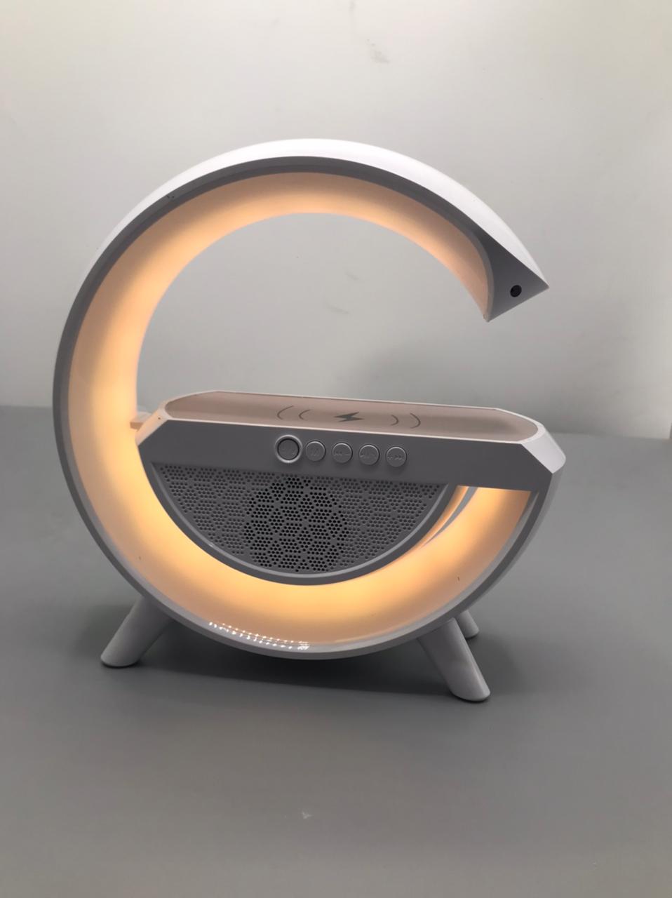 Multifunctional Wireless Charger Stand Alarm Clock Speaker APP RGB Light Fast Charging