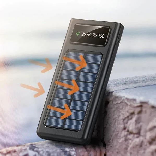 SOLAR POWER BANK Built in cable 10000 mah