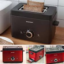 German Made Original Silver crest Toaster, Multifunctional 2 Slice Wide Toaster, Tea Boiler with grill stand