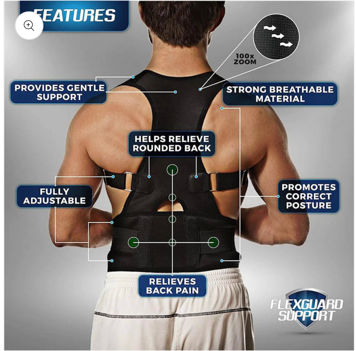 Premium Quality Adjustable Posture corrector Belt