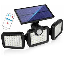 SOLAR LAMP LED SENSOR JD 2656 WITH REMOTE WHITE