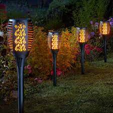 Solar Flame Stake Light