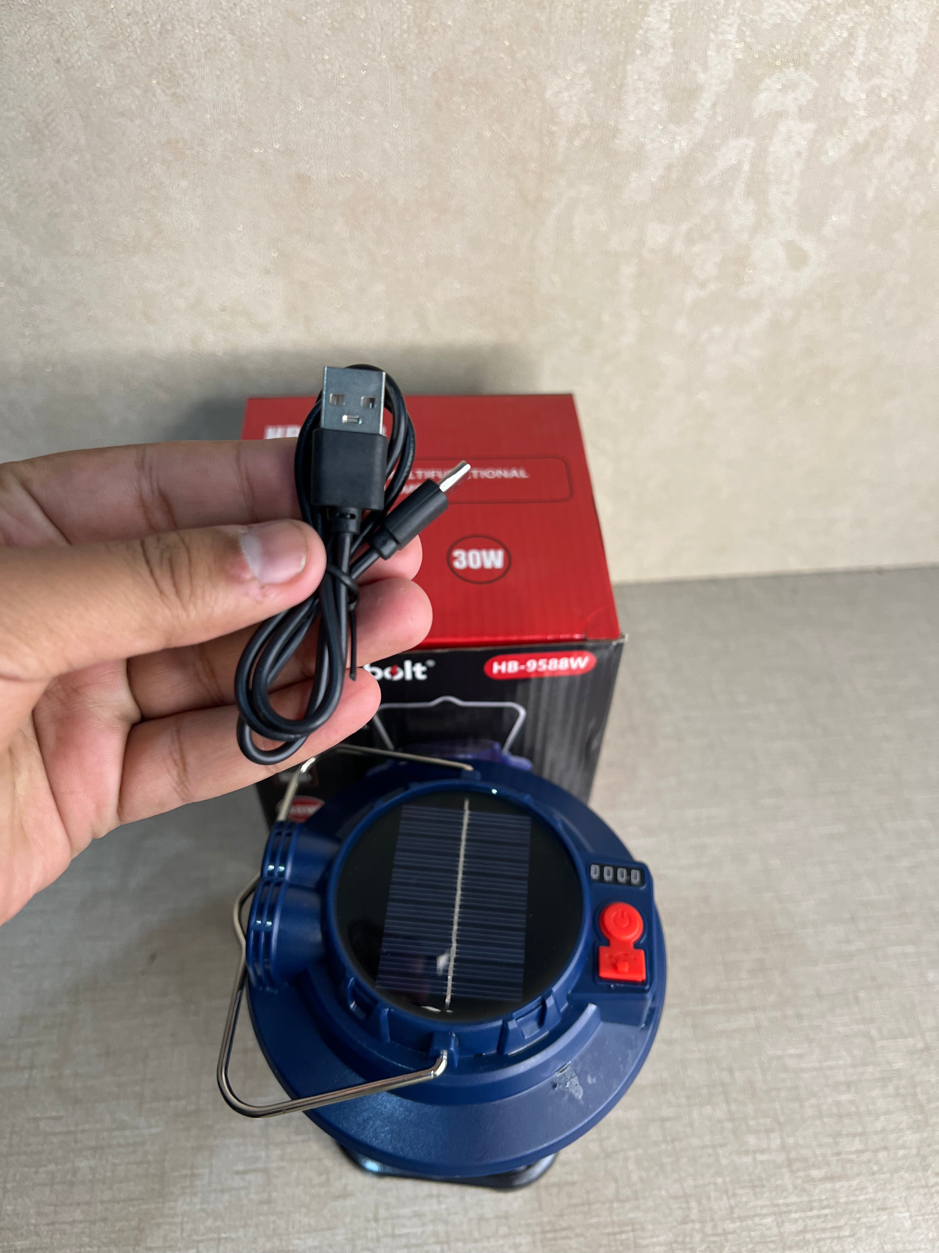 Hurrybolt 30W Multifunction Solar Lamp